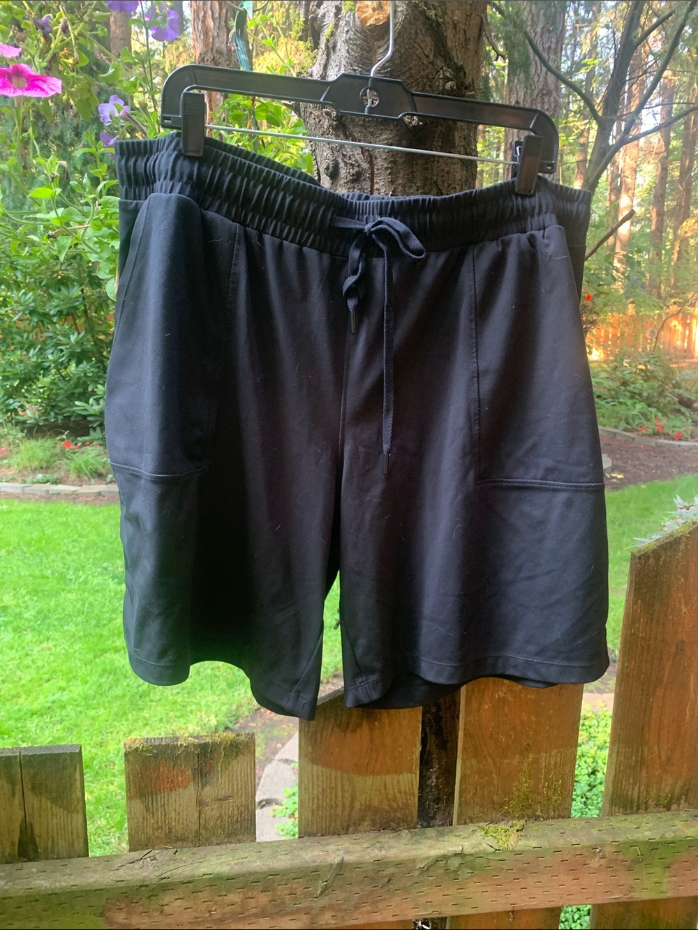 Mondetta Black Athletic Drawstring Shorts